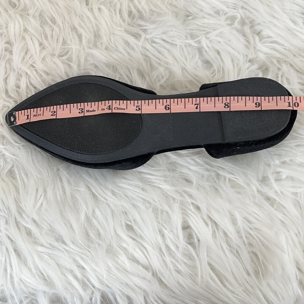 Mark & Maddux Black D’Orsay Pointed Suede Flats - Picture 6 of 6